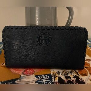 Tory Burch Navy Leather Wallet